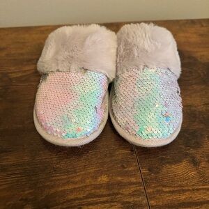 Target Iridescent Sequin Kids Slippers
